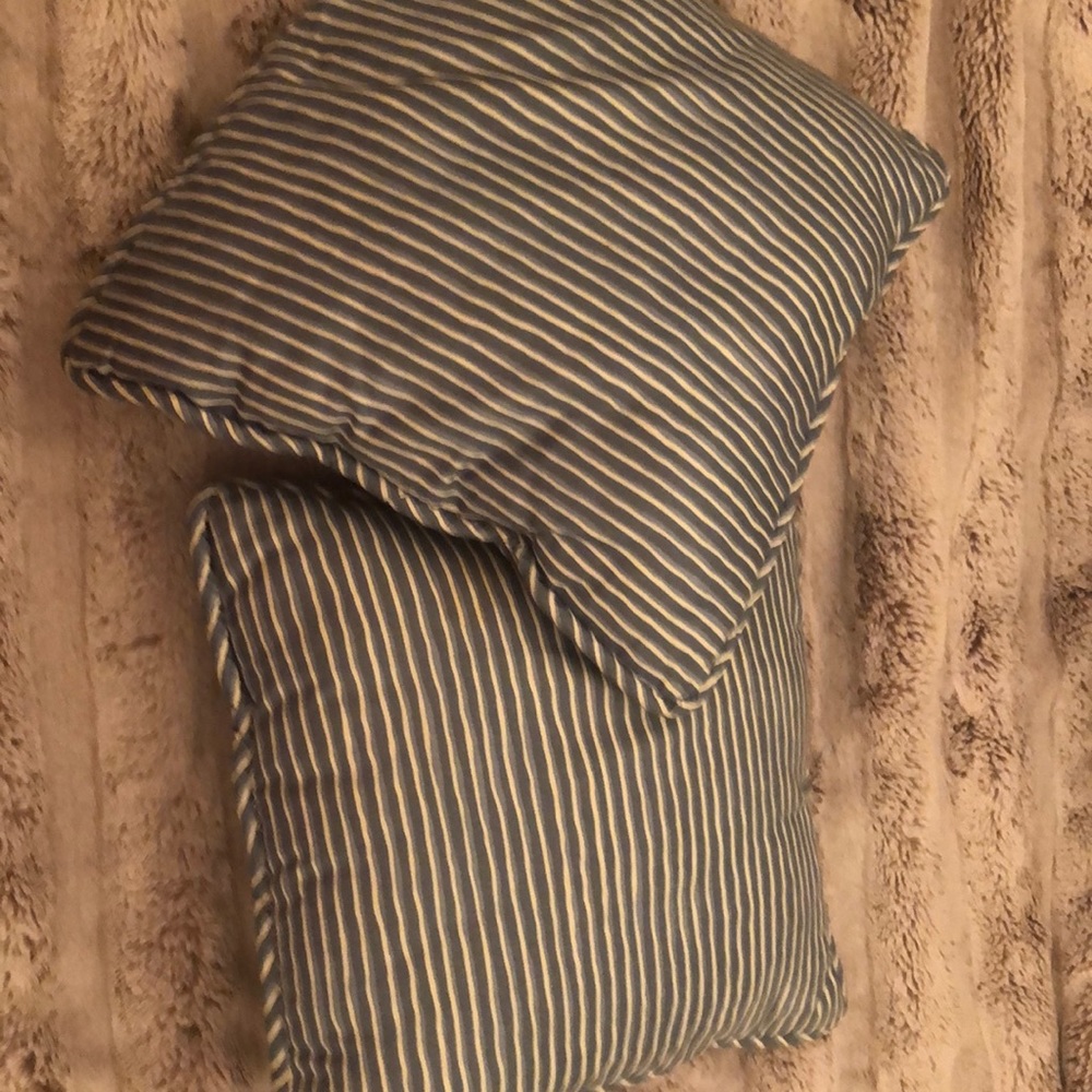 Two comfortable pillows .